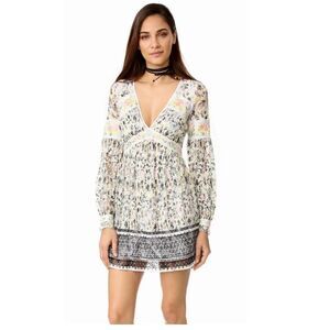 Free People Cherry Blossom Floral Lace Dress Womens 6